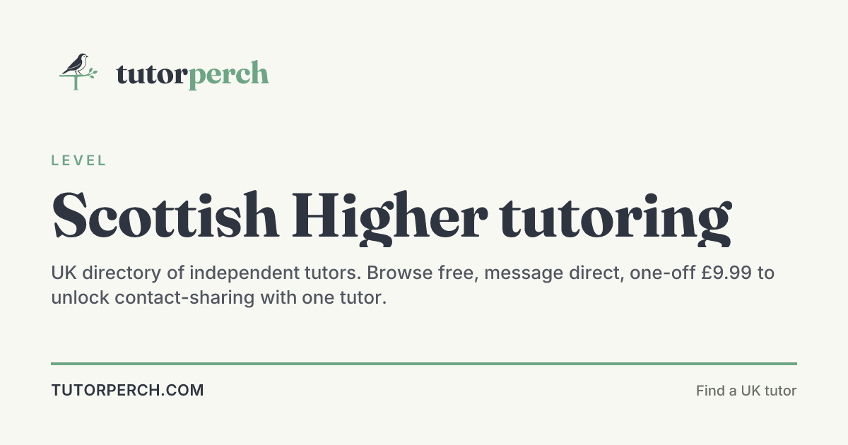 Scottish Higher and Advanced Higher explained · Tutorperch